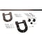 Ekena Millwork Premium Horseshoe Barn Door Hardware Set w/ 5' 4" Track for 2 1/4" Doors, Bronze Texture GB60015H254BZ - alternate 1